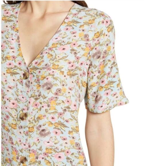 Something Navy Arielle Charnas Floral Top Size XS - Picture 2 of 10